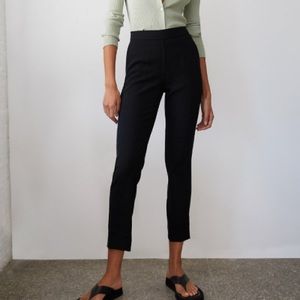 ARITZIA Babaton Conan Cropped Black Dress Pants